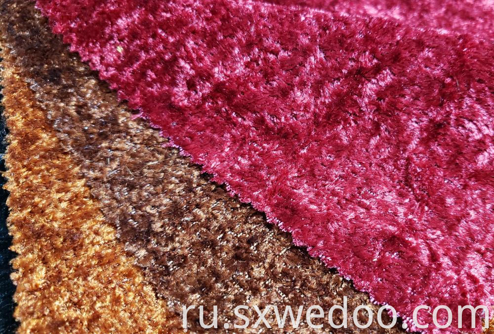 Warp Knitted Velvet Fabric Colorful